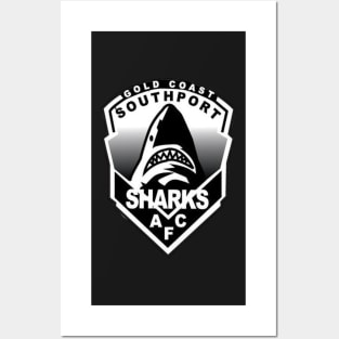 Southport Sharks gold coast | AFL Australian football Posters and Art